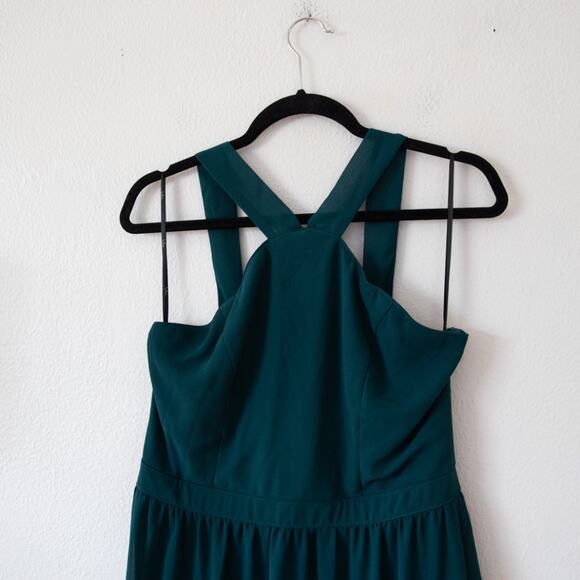 Lulus Air of Romance Halter Gown Maxi Dress in Green - Picture 3 of 6